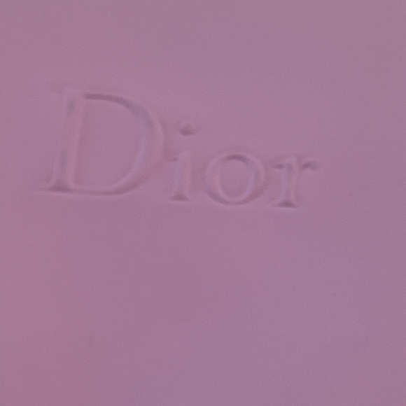 Dior Round Cosmetic Perfume Makeup Bag Pouch Pink Jewelry Travel Case Bag 5” W - Picture 2 of 13